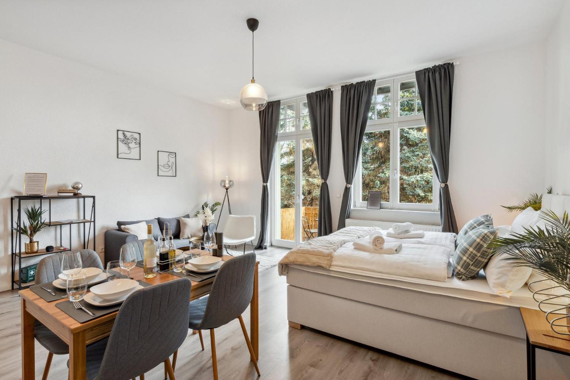 Homespace - Magdeburg - Gemuetliches Apartment Mit Balkon ภายนอก รูปภาพ